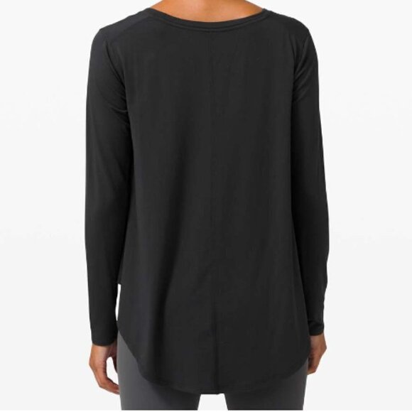 Lululemon Up for Down Time Long Sleeve Black P369 - Picture 10 of 10